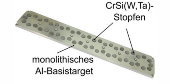 Mehrkomponentige Targetwerkstoffe für AlCrSi(W,Ta)N